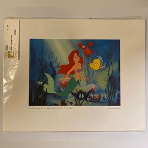 DISNEY Ariel 90s Lithograph - kept in plastic
